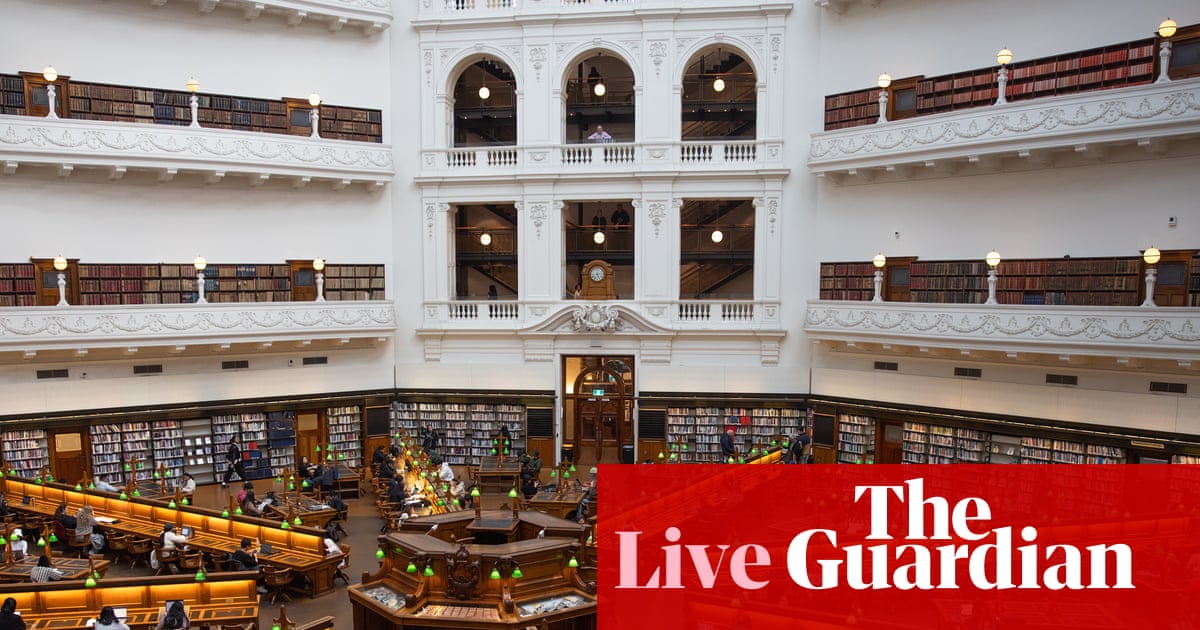 Australia news live: State Library of Victoria ditches controversial restructure plan; gas company reaches final sign-off for Beetaloo fracking project