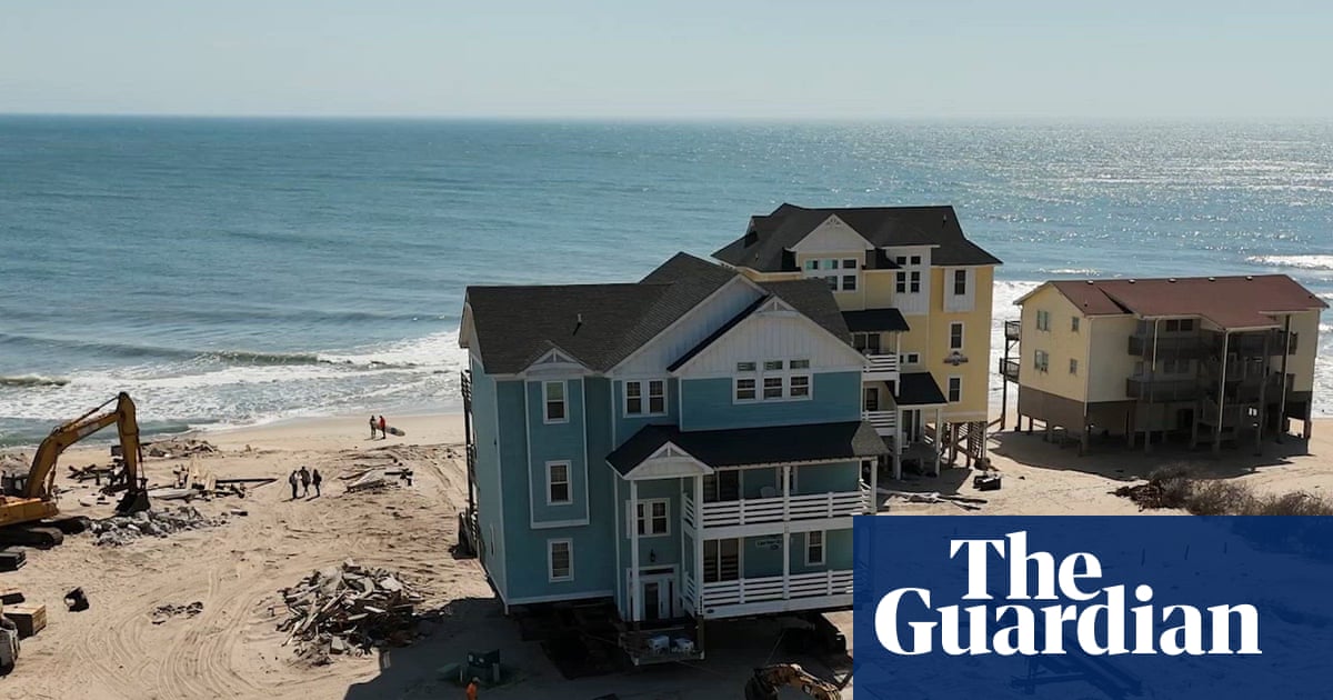 Dozens of North Carolina houses have been lost to the sea. Some surviving homes are now being moved on wheels