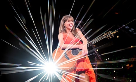 Taylor Swift performing in Cardiff, 18 June 2024.