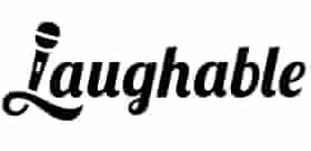 Laughable Logo Black on White Background Press publicity image