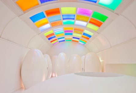 The futuristic egg-pods at Mayfair brasserie-cum-gallery, Sketch
