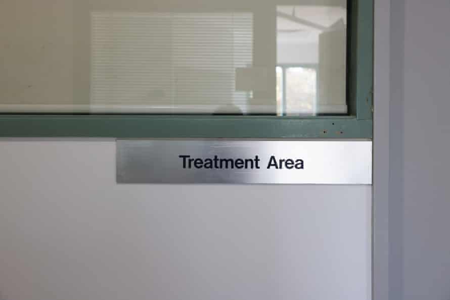 A treatment room sign at St Vincent's hospital