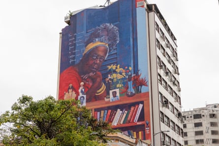 A mural of the writer Conceição Evaristo