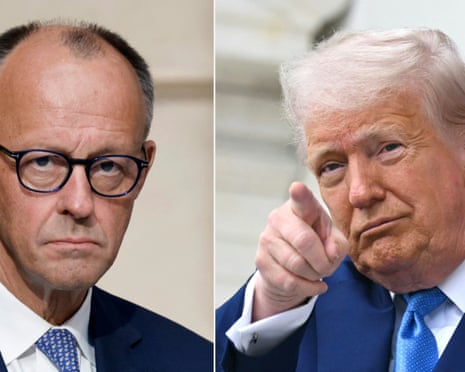 Friedrich Merz and Donald Trump
