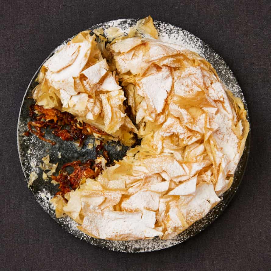 Yotam Ottolenghi’s butternut squash, feta and sage filo pie