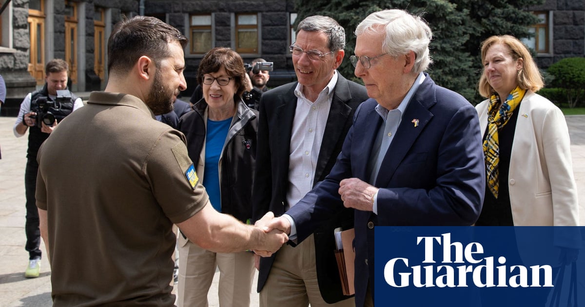 Mitch McConnell visits Kyiv with delegation of Republican US senators – The Guardian US