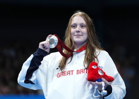 Great Britain’s Poppy Maskill with her fourth medal of the Games