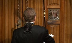 Westminster official in role of parliament's Black Rod