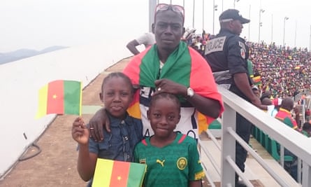 Young fans at the opening day of the Africa Cup of Nations