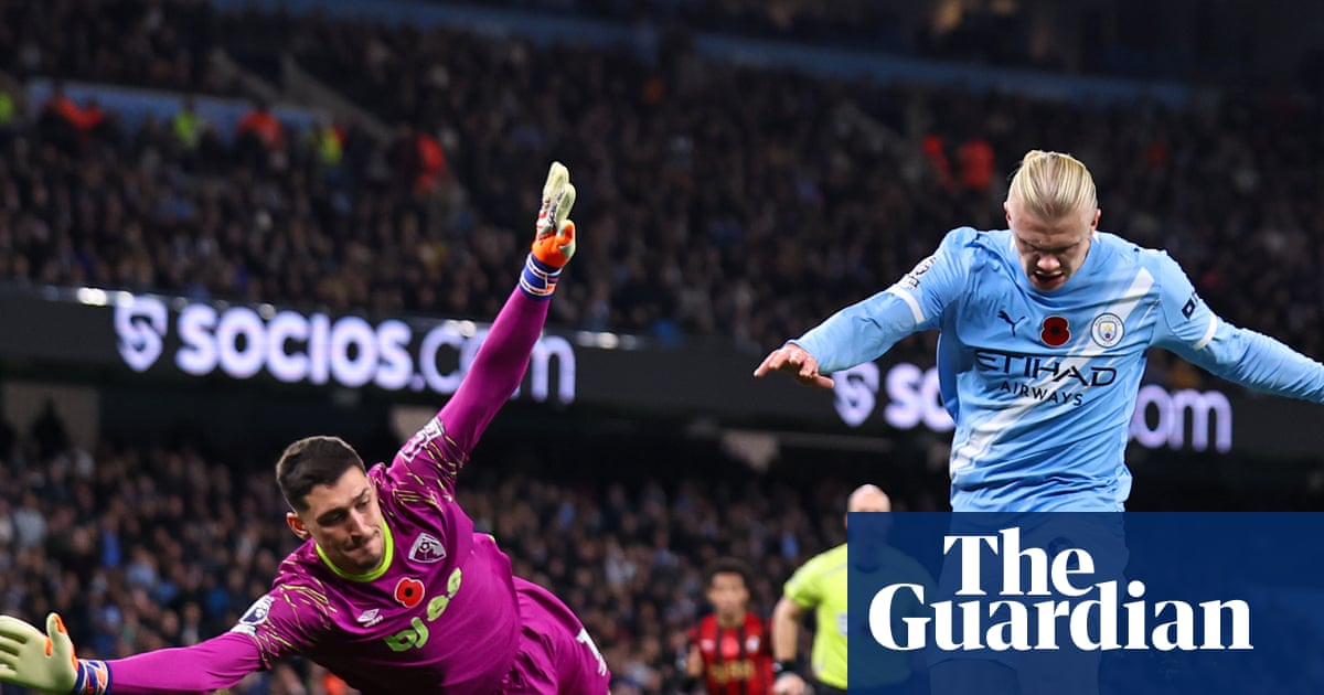 Rampant Haaland takes Manchester City past Bournemouth into second