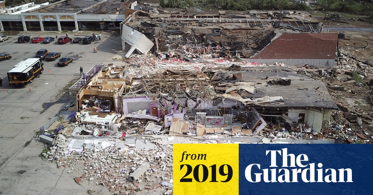 Aerial footage shows scale of destruction after tornado in Dayton, Ohio