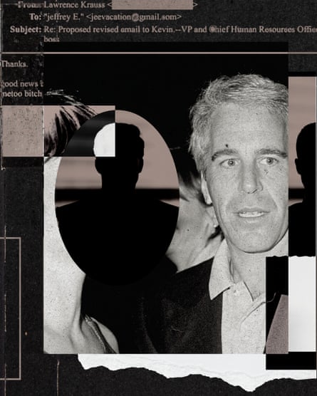 Collage of Jeffrey Epstein