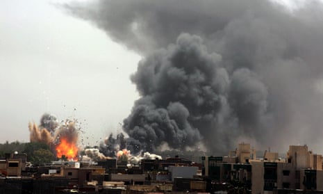 Nato coalition bombing in Tripoli