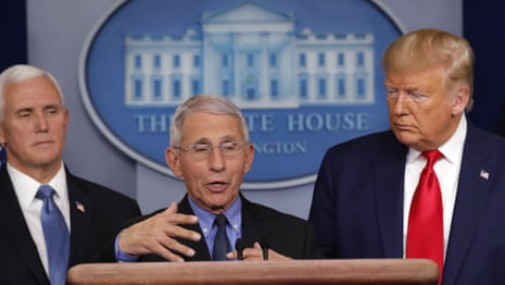 Donald Trump: 'I have a very good relationship with Anthony Fauci' – video