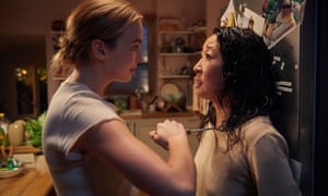 Jodie Comer and Sandra Oh in Killing Eve.