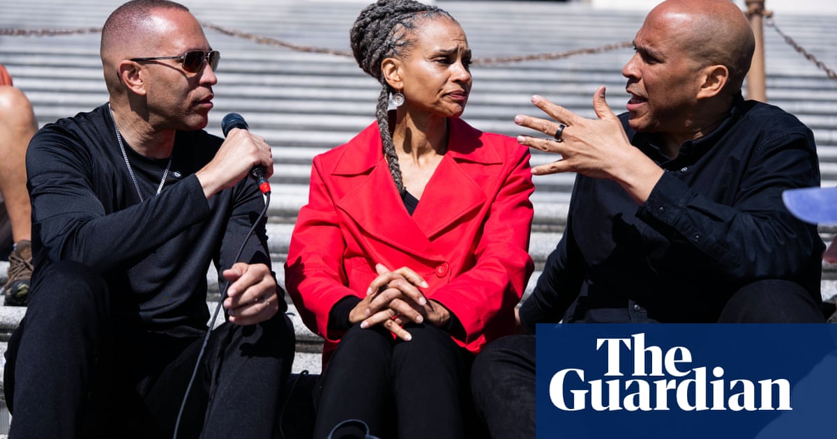 Hakeem Jeffries and Cory Booker livestream sit-in against GOP funding plan