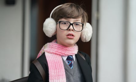 Oliver Savell as the young Alan Carr in Changing Ends