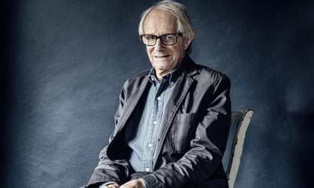 Ken Loach at his London office.