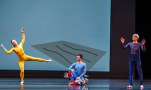 Harmonious or indifferent … Siobhan Davies, left, in Night of 100 Solos.