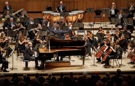 Pianist Kirill Gerstein with the London Philharmonic Orchestra, conducted by Nikolaj Szeps-Znaider.