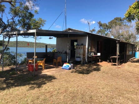 Craig Beckey says his shed dwelling is effectively glamping