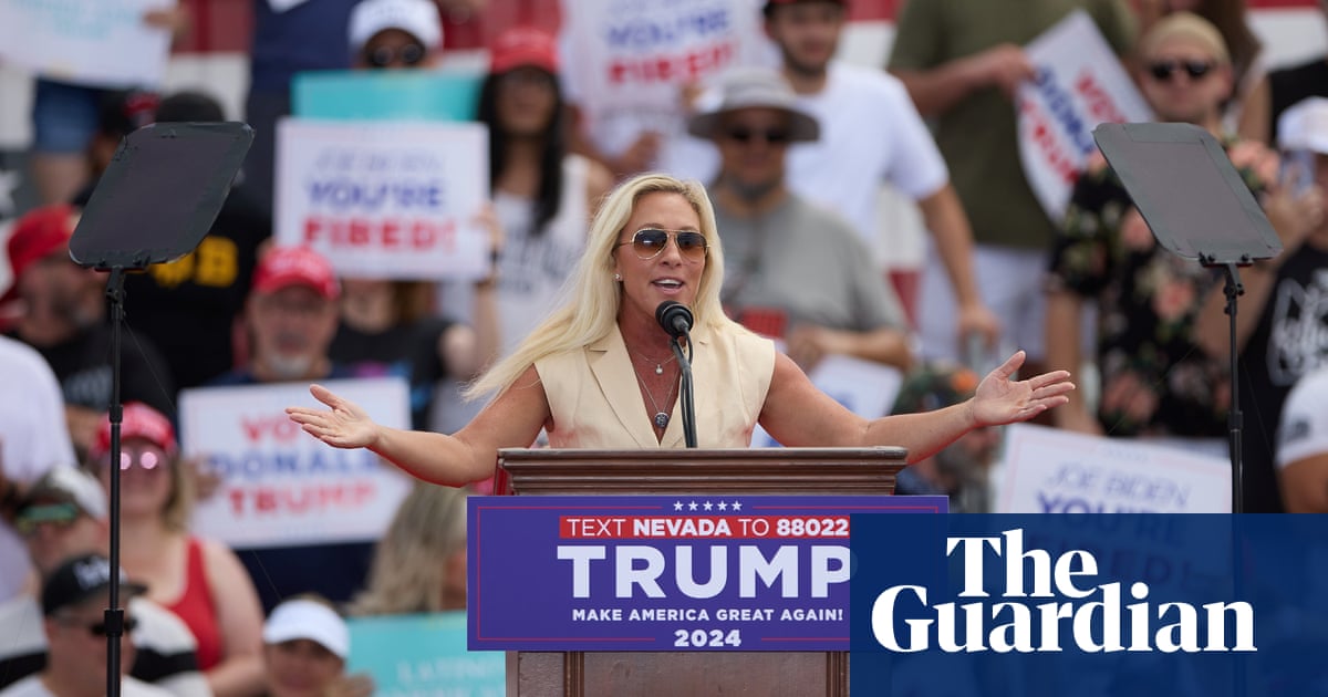 Marjorie Taylor Greene compares Trump to Jesus at Las Vegas rally
