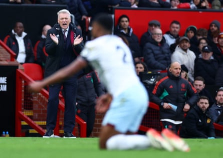 David Moyes, back on the Old Trafford touchline with West Ham last weekend.