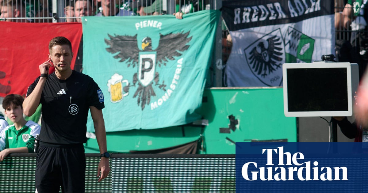 Masked fan unplugs referee's VAR monitor in suspected planned' protest in Germany