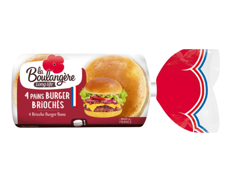 La Boulangère four brioche burger buns