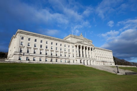 Parliament Buildings, also known as Stormont, outside Belfast.