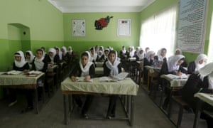 Students in 11th grade at Zarghona high school