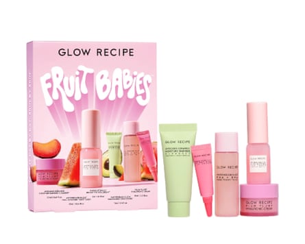 Glow Recipe Fruit Babies Routine skincare set.