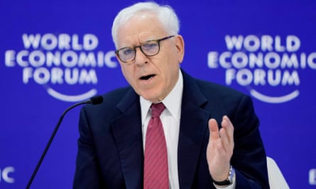 David Rubenstein, co-founder and co-chair of private equity firm The Carlyle Group at Davos earlier this year.