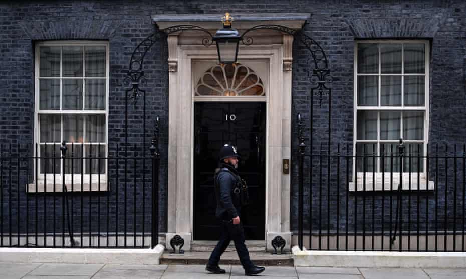 Police officer outside Downing Street