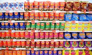Crisps in supermarket
