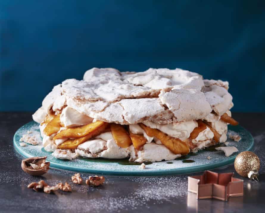 Jeremy Lee's Walnut Pineapple Meringue Cake.