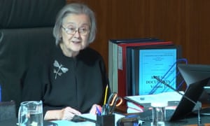 Lady Hale's dragonflies brooch.