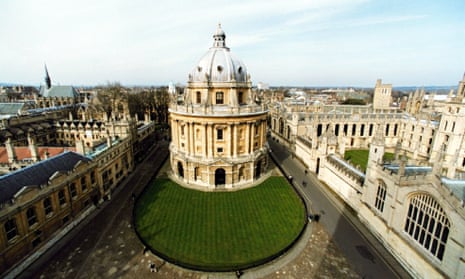 View of Oxford University buildings including the Radcliffe Camera