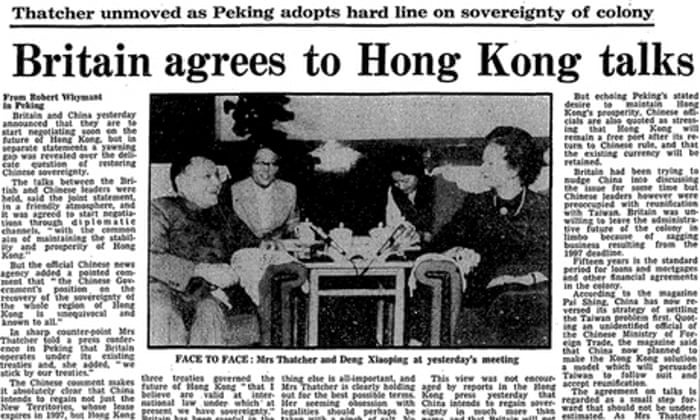 Hong Kong Handover Timeline World News The Guardian