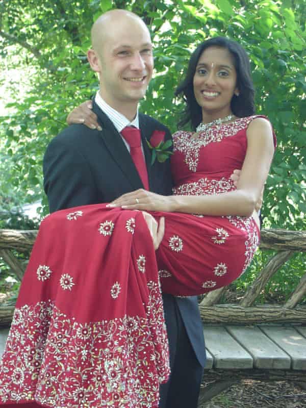 Anupa and Greg in Central Park, New York, in 2007.