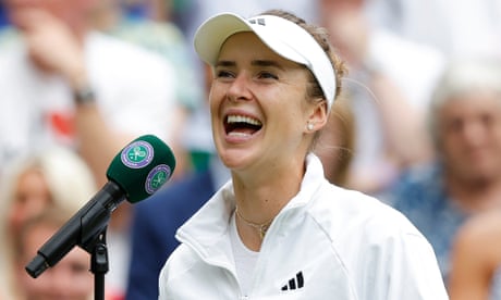 الينا سويتولينا پس از پيروزي مقابل ايگا سوياتك در ويمبلدون صحبت مي كند.