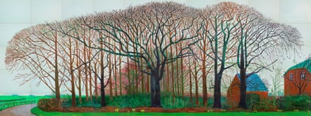 Bigger Trees near Warter or/ou Peinture sur le Motif pour le Nouvel Age Post-Photographique, 2007, by David Hockney.