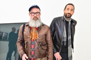 Michael Stipe and Adrien Brody
