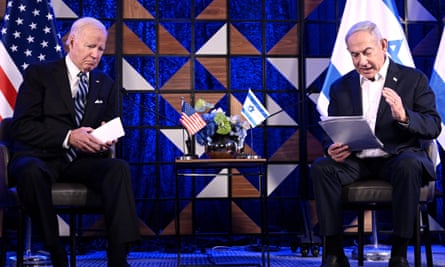 Joe Biden and Benjamin Netanyahu