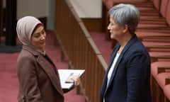 Fatima Payman and Penny Wong