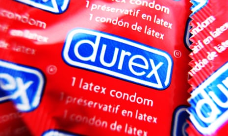 A packet of Durex condoms