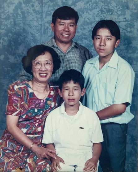 A family photo from several years ago shows Chau Van Kham, his wife Quynh Trang Truong and their sons Dennis and Daniel