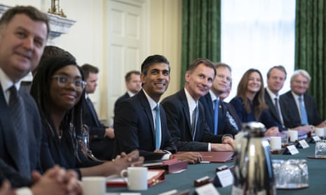 Rishi Sunak holds his first Cabinet meeting in Downing Street.