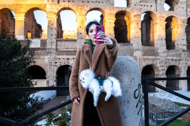 Doggy Bag (Juror pick)‘I took this photo in Rome, Italy. I was walking near the Colosseum and I saw a tourist with her dog hanging from her purse. I captured the moment when she was taking a selfie in front of the monument, with a dog that almost looks like a puppet. Not only was it an amusing scene; it also characterises our times – for better or worse – as well as the historic centre of the Eternal City, torn between the beauty of the past and the eccentricities of modern life’