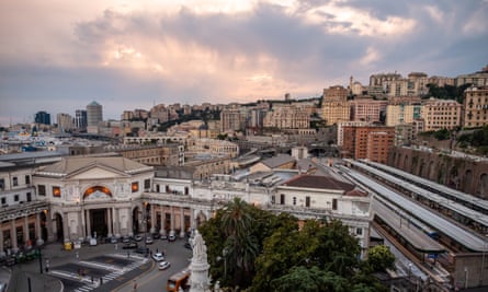 Aerial view of Genoa